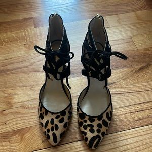 Audrey Brooke leopard print heels